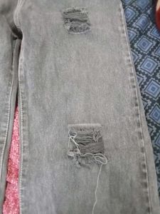 Ripped Wide Leg Jeans