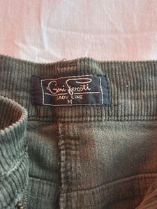 Corduroy Cargo Flare Pants
