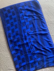 Blue Printed Saree