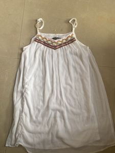 White Ethnic Like Dress