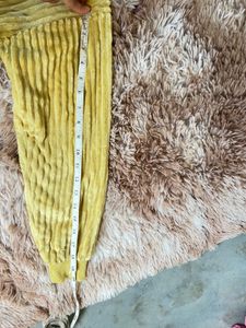 Corduroy Yellow Hoodie