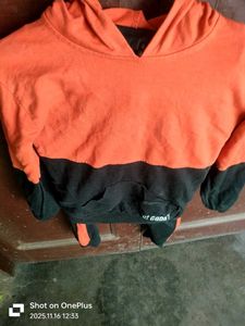 Kids Orange &amp; Black Hoodie Set