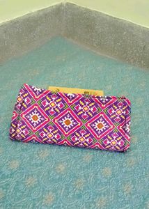 Ethnic Print clutch