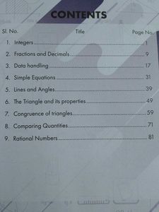 Class 7 CBSE Math and science book