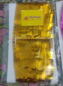 2 Pc Foil Curtain