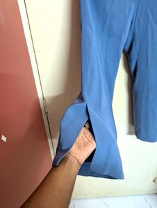 💙Flared Cerulean Blue Formal Pant For Women💙