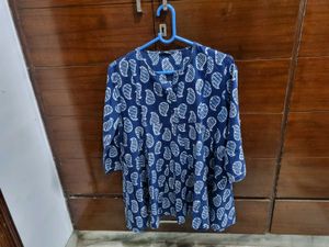 Ajio Cute Blue Kurti - L