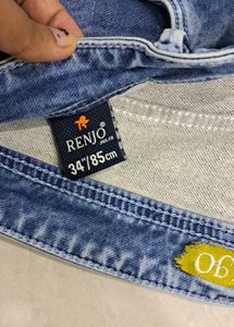 Stylish Blue Denim Jeans combo