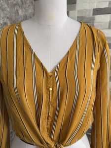Yellow Crop Top