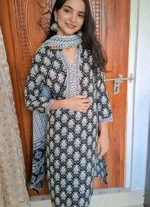 (Size~2XL)NEW black kurta set!