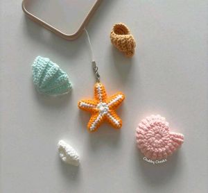 Crochet Beach Phone Charm