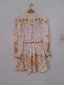 Off White Printed Dress (Women&#39;s)