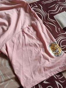 Oversized Pink Aurora Tiger Graphic Tee