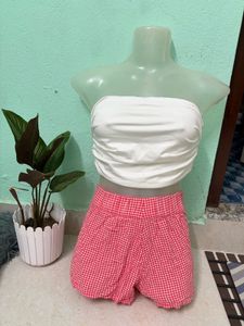 White Bandeau Top 🦢🤍