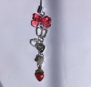 Red Strawberry Phone Charm