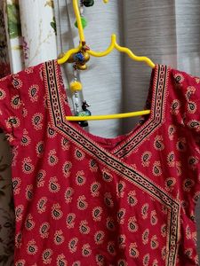 Beautiful Angrakha Cotton Kurta