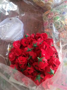10 Pcs of Floating Mini Foam Rose Flower Heads