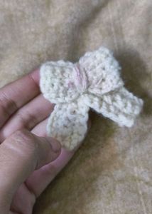 Crochet Bow Keychain