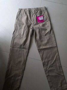 Khaki Unisex Pants For Kids