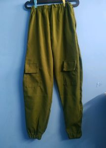 Olive Green Jogger High Waist