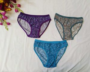 ❤️💫Pack Of Three Floral Print Briefs