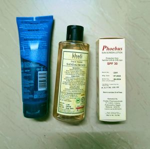 2 Sunscreens+ Two Facewashes🧼🫧🧴