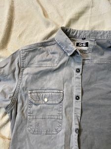 RS Grey Button-Up Shirt