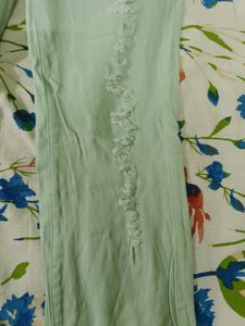 Light Green Distressed Jeans