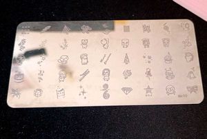 Nail Art Stamping Plate (With Stamp)