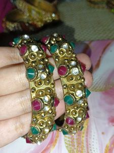 Green &amp; Mehroon Bangles