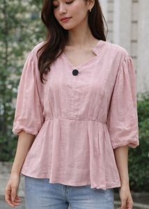Elegant Light Pink Blouse