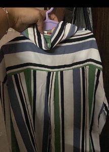 Striped Button-Down Shirt