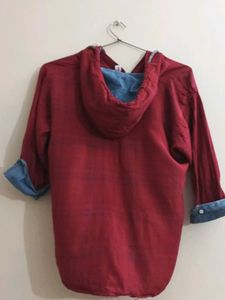 Maroon Hoodie Shirt