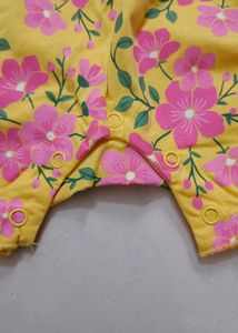 Cute Floral Baby Romper