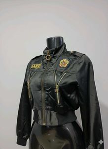 Stylish Black Crop Jacket Small