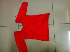 Red Embroidered Lehenga Skirt