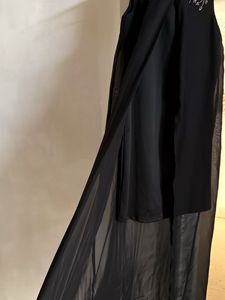 Elegant Black Embellished Dress