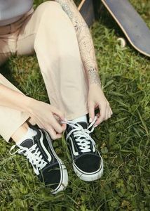 Stylish Black & White Sneakers