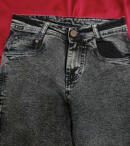 Charcoal black Straight Fit Jeans
