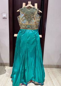 Elegant Brand New Mirror Work Ethnic Gown