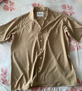 Brown Camp Collar Shirt