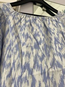 Blue Patterned Top