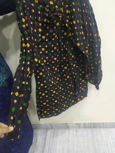 Kurta Set With Dhoti Salwar And Chiffon Dupatta