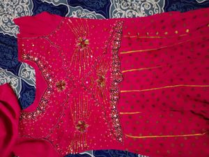 Pink Embellished Salwar Suit