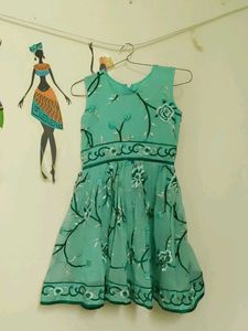 Blue &amp; White Embellished Dress