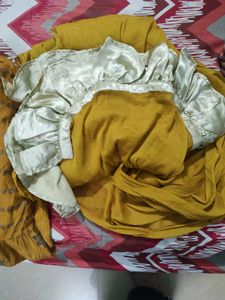 Libas Mustard Anarkali Suit Set M...