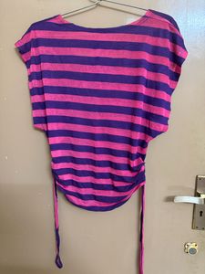 Sheer Striped Top