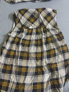 Plaid Sleeveless Top