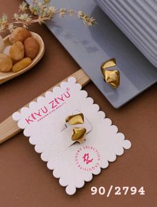 Anti Tarnish Leaf Design Adjustable Ring