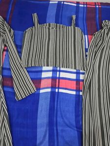Striped Three-Piece Set